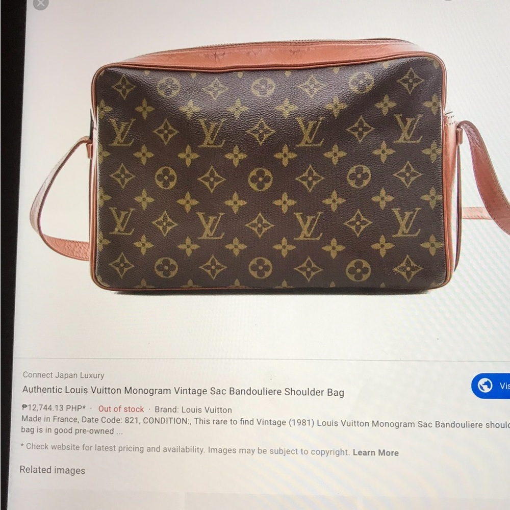 Louis Vuitton Brown Monogram Shoulder Bag - Picture 8 of 8